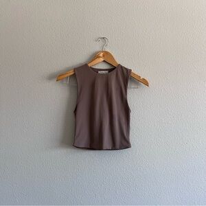 Babaton Sleeveless Taupe Top